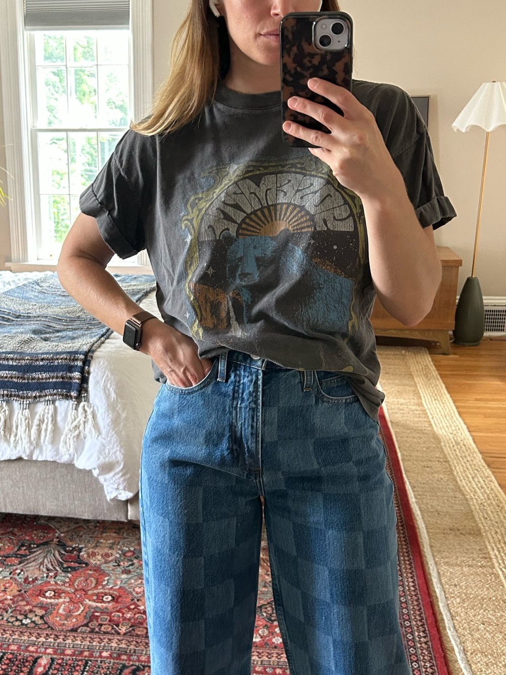 Girl Dangerous oversized Yosemite bear tee